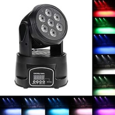 Docooler RGBW 4-in-1 LED Stadium Effect/Moving Main Light, Wash Lighting, DMX512 9/14 Channel for DJ Club Disco Stadium Party Lighting, 7 LEDs 70 W