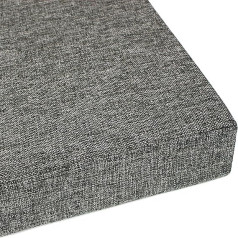 2 3 Seater Bench Seat Pad,Bench Cushion with 35D High Density Foam for Garden Patio Indoor Outdoor,Dark Grey,140 * 45 * 5cm