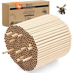 BEESI 1200 x Nesting Sleeves for Wild Bees, 6 and 8 mm Diameter, Water-Repellent, Long Life, Nesting Aid, Accessories, Filling Material for Insect Hotel