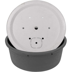 CLGarden PE Fountain Basin 150 Litre Set with Diameter 90 cm Fibreglass Cover Basin Lid for Garden Fountain