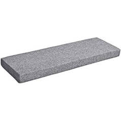 5cm Thick Bench Cushion with Removable Cover,80/100/120/140/160/180cm Non-Slip Seat Cushion Pad for Indoor Outdoor Patio Garden Wooden Furniture Sofa (140x45cm,Light Grey)