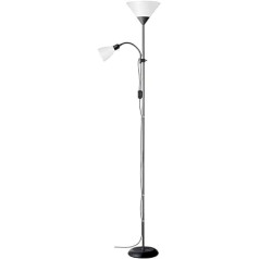 Brilliant Spari lamp, metal, E27, 60 W, black / white