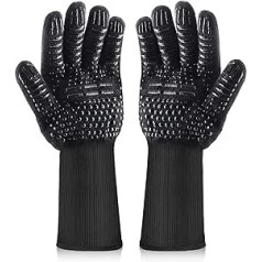 Barbecue Gloves Heat Resistant Oven Gloves Fireproof Gloves Baking Gloves - OUTDOUSE Oven Gloves Cooking Gloves for Cooking Baking