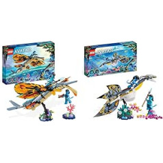 LEGO 75576 Avatar Skimwing Adventure, 2022 Film Set Collectible with Animal Figures & 75575 Avatar Discovery of the Ilu, The Way of Water Buildable Toy with Underwater Figure, from 8 Years