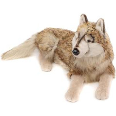 Uni-Toys - Vilks guļus - 100 cm (garums) - plīša vilks, vilkēde - plīša rotaļlieta, mīļa rotaļlieta