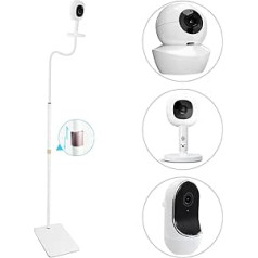 67 collu regulējama augstuma bērnu monitora grīdas statīvs priekš Owlet Cam/Cam 2/Owlet Duo 2, Babysense HD S2/43 un Kidsneed SM935A/SM935C, VAVA un Hipp bērnu monitora, kā arī kamerām ar 1/4 vītnes savienojumu