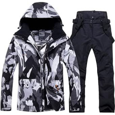 Men's Snowsuit, Winter Warm Snow Skiing Sets, for Hiking, Climbing, Insulated Snowboardenchangjia