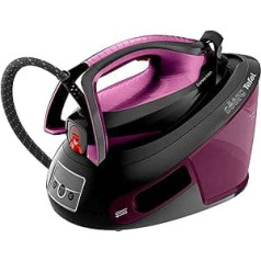 Tefal SV8152 Express Vision LED Lighting, Powerful 6.9 Bar Pressure, Steam Boost: 480g/min, Smart Temp Technology, Removable Limescale Collector, Eco Mode, 1.8 L Water Tank, Purple