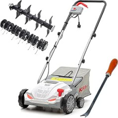 IKRA Electric Scarifier zāliena aerators IEVL 1532, Savākšanas grozs 30 L, Darba platums 32 cm, Iekļauts nezāļu griezējs