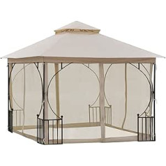 Saulains lapenes dārzs Lapenes ballīšu telts Dārza telts telts telts dubultais jumts 3 x 3 m