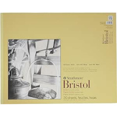 Strathmore 300er-Serie Bristol Smooth Pad, Papier, Bandgebunden, 19"x24", 20