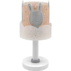 Dalber Bērnu galda lampa Gultas lampa Baby Bunny Pink Rabbit Pink