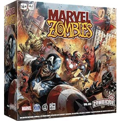 Asmodee Cmon Marvel Zombies Undead Avengers — Zombicīdu spēle — Galda spēles — Rotaļlietu figūriņas — Sadarbības spēle — Spēle pieaugušajiem un bērniem no 14 gadu vecuma — franču versija