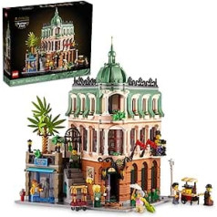 LEGO Boutique Hotel 10297 celtniecības komplekts; Izveidojiet detalizētu apskatāmu viesnīcas modeli, kas piepildīts ar pārsteigumiem (3066 gabali)