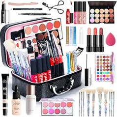34 Piece Make-Up Set, Makeup Sets, Cosmetics with Make Up Brush, Makeup Bag, Portable Travel Makeup Palettes, Cosmetics, Eyeshadow