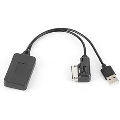 Tbest Bluetooth AUX adapteris, AMI MMI Bluetooth adaptera papildu kabelis ar USB barošanas bloka nomaiņa priekš A5 8T A6 4F A8 4E Q7 7L