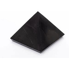 Igox Shungite Pyramid Polished 10 cm Genuine Stones Shungite Healing (100 x 100 mm)