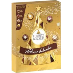 ‎Ferrero Rocher Ferrero Rocher Adventes kalendārs - Adventes kalendārs ar noteiktiem Ferrero Rocher īpašajiem ēdieniem - 1 kalendārs ar 300 g