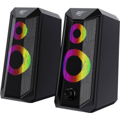 HAVIT SK202 Computer speakers 2.0 RGB (black)