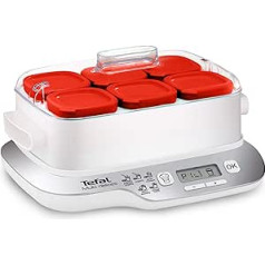 Tefal YG660132 Multidelices Express jogurta automāts, tērauds, sarkans, balts