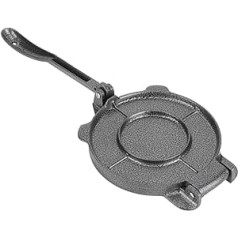 FTVOGUE Cast Iron Tortilla Press 6.5 Inch Tortilla Maker Pataconera with Non-Stick Surface for Flour Tortilla Roti Tawa Dosa