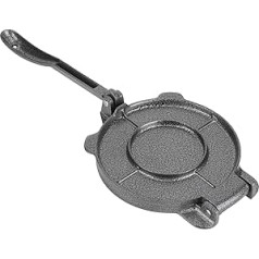 FTVOGUE Cast Iron Tortilla Press 6.5 Inch Tortilla Maker Pataconera with Non-Stick Surface for Flour Tortilla Roti Tawa Dosa