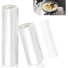 2 x Cake Edge Film, Transparent Acetate Roll, Acetate Cake Strips, Acetate Roll for Cake Decoration, Chocolate, Mousse, Cake, Dessert Rings (10 cm/15 cm)