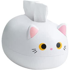 Sahgsa Cartoon Cat Tissue Box Desktop Paper Napkin Storage Box Paper Container Home Decoration