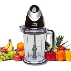 Kenji Food Maker Pro, Multi smalcinātājs, kompaktais virtuves kombains, elektriskā virtuves smalcinātājs, gaļas maļamā mašīna, augļi, dārzeņi, 1,5 l