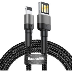 Baseus CALKLF-HG1 divpusējs USB Lightning kabelis 1.5A | 2m melns