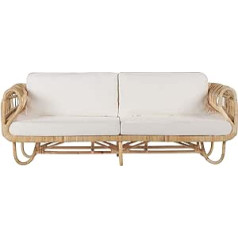 Dolcedo Garden Sofa Light Beige with Seat and Back Cushion Balcony Patio