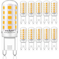 Eco.Luma G9 E14 LED spuldžu nomaiņa halogēna gaismai, maiņstrāva 230 V, bez mirgošanas