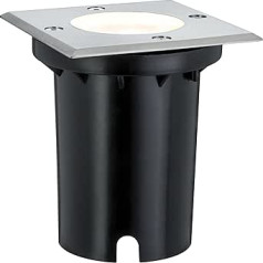 Paulmann 93993 īpašais āra Bodeneinbauleuchte komplekts IP67 Eckig GU10 Warmweiß 3,5W LED Einbaustrahler Terassenbeleuchtung Bodeneinbaustrahler