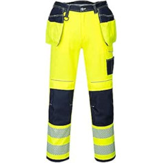 Portwest PW3 Hi-Vis Bikses T501YNS32 32. Izmērs Dzeltens Navy Short