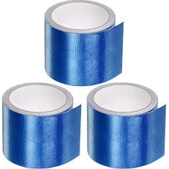 Das Zelt-Reparaturband, 3 Stück, 3,15 Zoll x 24,6 Fuß, wasserdichtes Rip-Stop-Flicken und Zelt-Reparaturband for reißfestes Zeltgewächshaus, blau