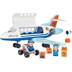 Ecoiffier 3155 - Grosses Personenflugzeug mit 2 Spielfiguren