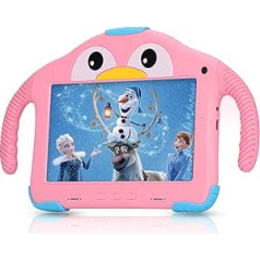 7 Inch Tablet 32 GB ROM Children's Tablet for Children from 3-14 Years Girls Boys HD Display Kids Tablet Android Children's Tablet with WiFi Dual Camera Child Lock Child-friendly Case Youtube (Pink)