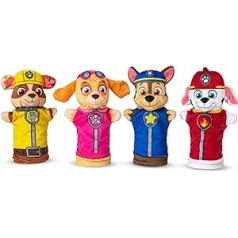 Melisa un Daga ķepu patruļa rokas lelle | 4 Kasperle Paw Patrol rokas lelles bērniem | Kasperles teātris Rokas lelles Bērni | Leļļu teātris bērniem | Leļļu un Kasperles teātra roku lelles