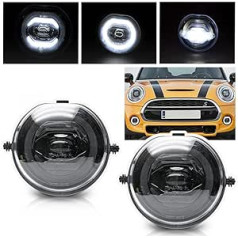 NSLUMO 2 LED miglas lukturu komplekts Mini Cooper F54 F55 F56 F57 Halo Ring dienas gaitas gaismas grīdas lampai