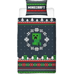 Minecraft Polycotton segas pārvalku komplekts, daudzkrāsains, viens