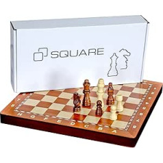 Square - Chess Game - Magnetic 290 - Mahogany - Chess Pieces & Wooden Chess Board