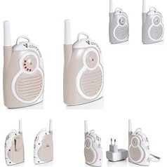 Cangaroo Baby Monitor Mommy's Sense Range up to 1.3 km, 2 Channels Battery Indicator, Colour: Beige