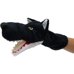 Hand Puppet Animal Hand Puppets Wolf 31 cm Ideal for Puppet Theatre and Role Play for Children Baby Boys Girls