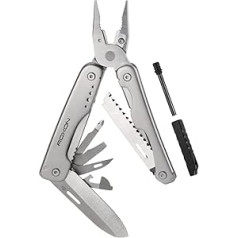 ROXON S803 Elite Update D2 Knife Multitool Pliers with 20 Functions Survival EDC Tool with Flint Rod, Outdoor Essential