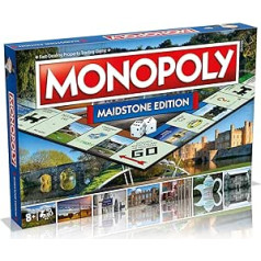 Maidstone Monopoly galda spēle, Advance to Yalding Bridge, Teapot Island un Hazlitt Theatre, 2–6 spēlētāji ir lieliska dāvana spēlētājiem vecumā no 8 gadiem