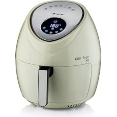 ‎Ariete Ariete 4618, Airy Fryer XXL, Air Fryer, 5,5 litri, bez eļļas, 2,5 kg skaidas, 1800 vati, bēša, 4618/02