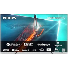 Philips Ambilight TV | 48OLED708/12 | 123 cm (48 Zoll) 4K UHD OLED Fernseher | 120 Hz | HDR | Dolby Vision | Google TV | VRR | WiFi | Bluetooth | DTS:X | Sprachsteuerung