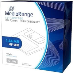 Mediarange MR200 — disketes 1,44 MB 10 er pakotne — garantija: 6 milj.