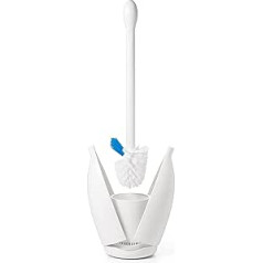 OXO GG Toilet Brush W/ Rim Cleaner White