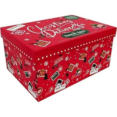 Christmas Delivery Flat Packed Ideal For Christmas Eve Keepsake Gift Box Foldable 34 x 23 x 16 cm